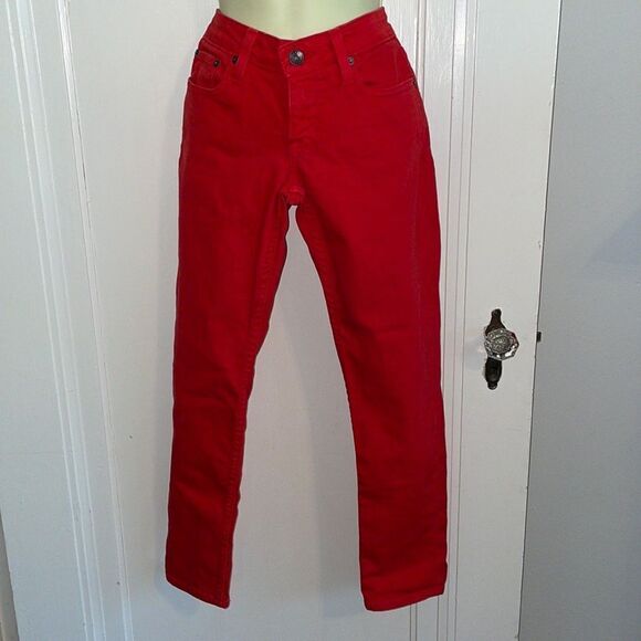 Big Star 1974 red low rise skinny jeans - Picture 1 of 9